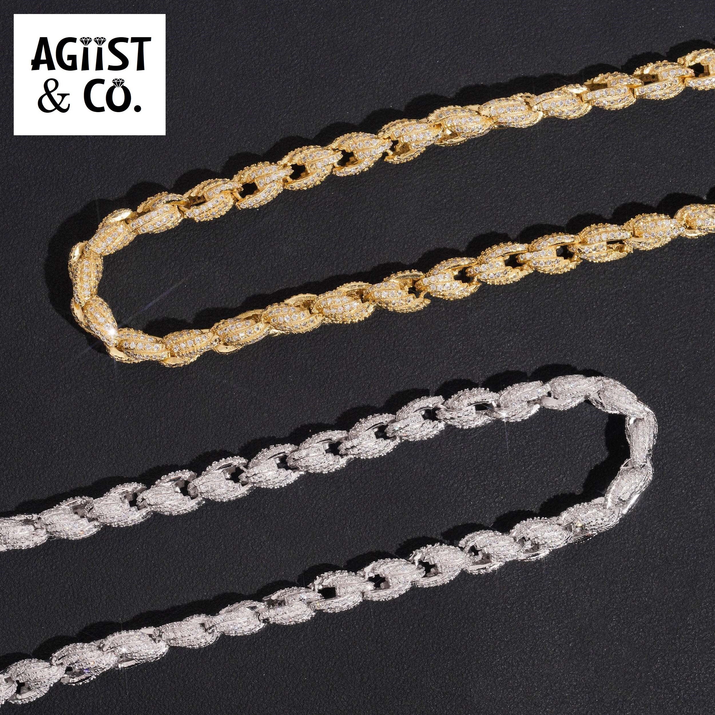 AGiiST & Co. | 7.5mm Iced Out Rope Chain Bracelet/Necklace