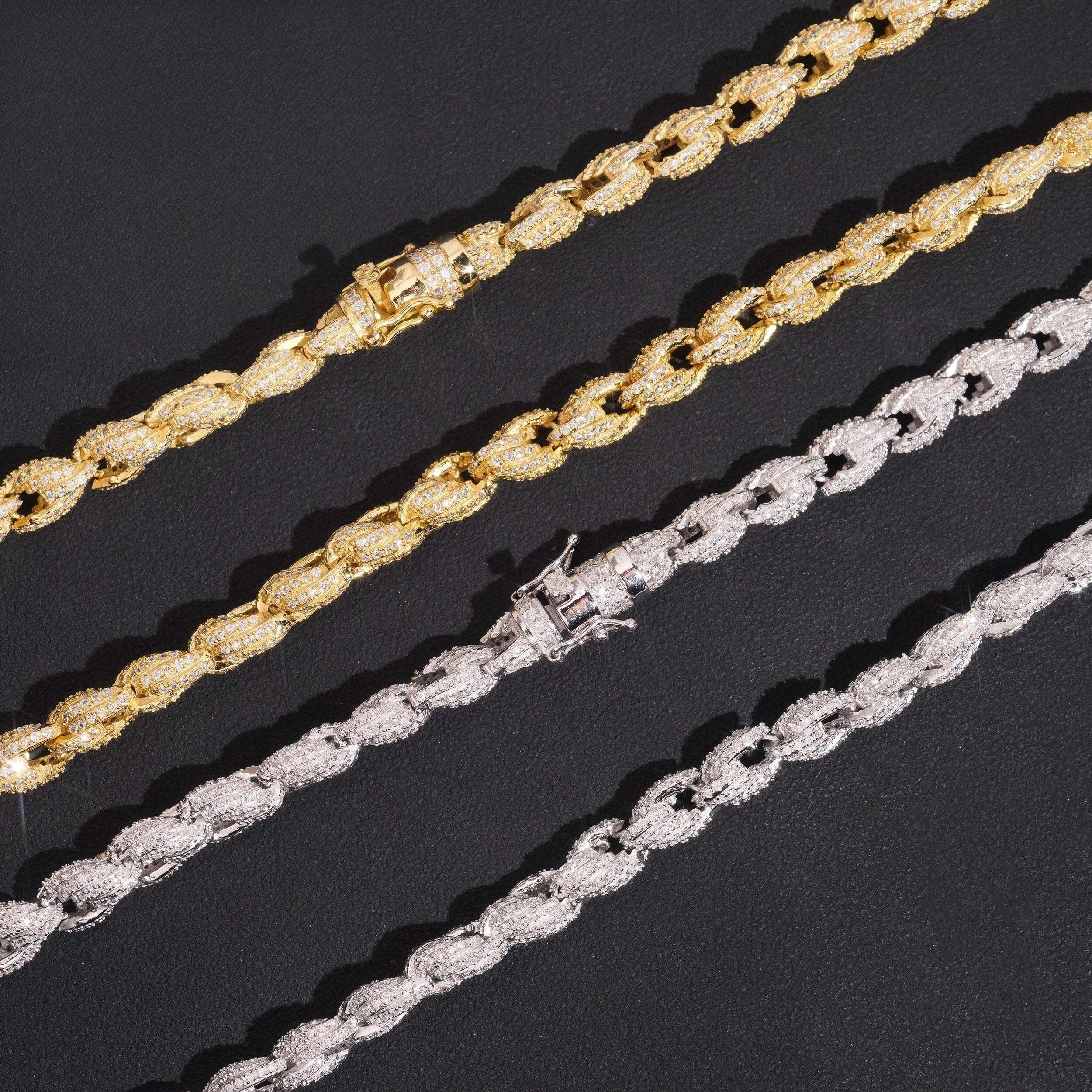 AGiiST & Co. | 7.5mm Iced Out Rope Chain Bracelet/Necklace