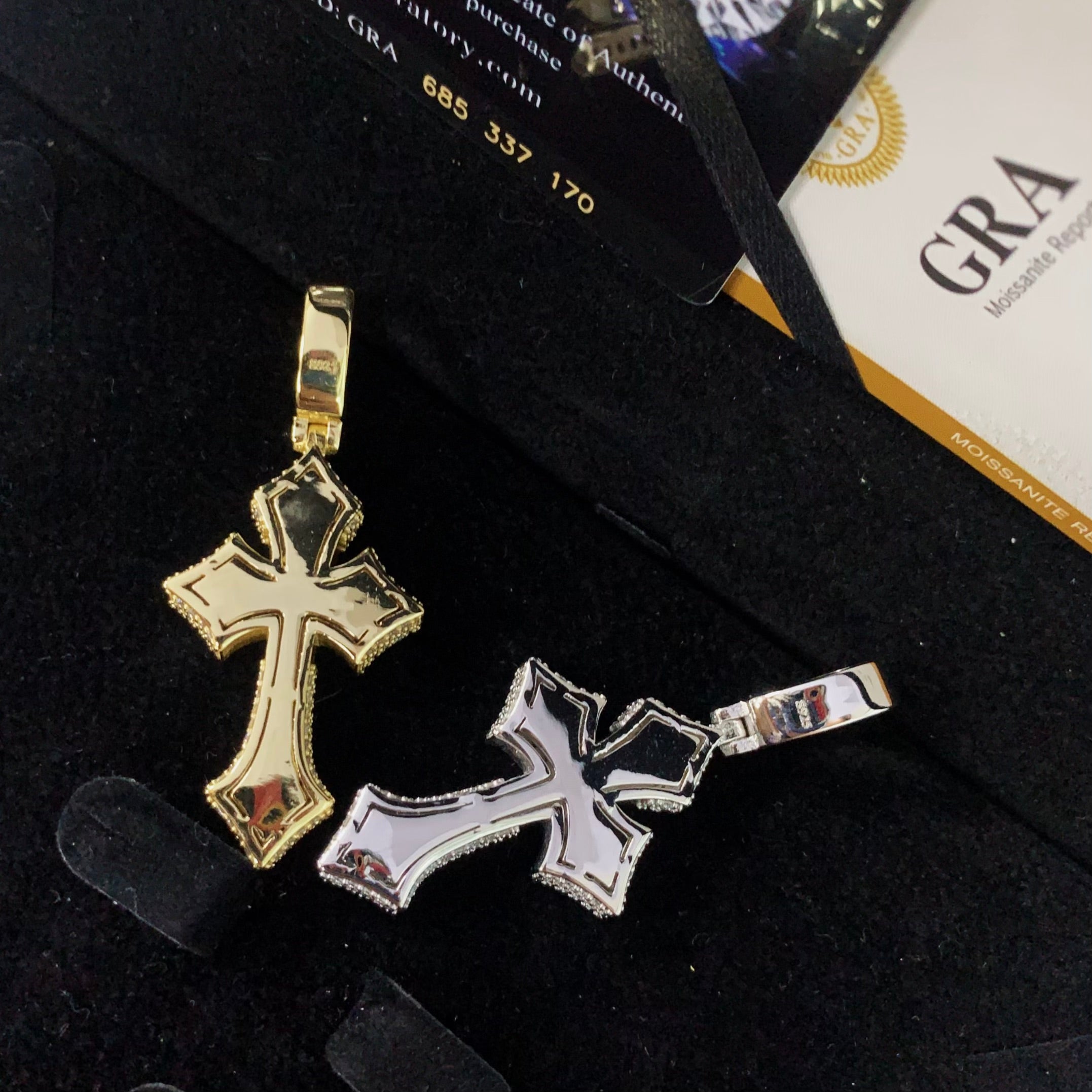 AGiiST & Co. – Signature Collection | Baguette Cross Pendant - VVS Moissanite Iced Out