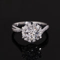 Collezione Signature AGiiST &amp; Co. | Anello in oro con 3 pietre di moissanite | Anello con diamanti VVS 14k (585)