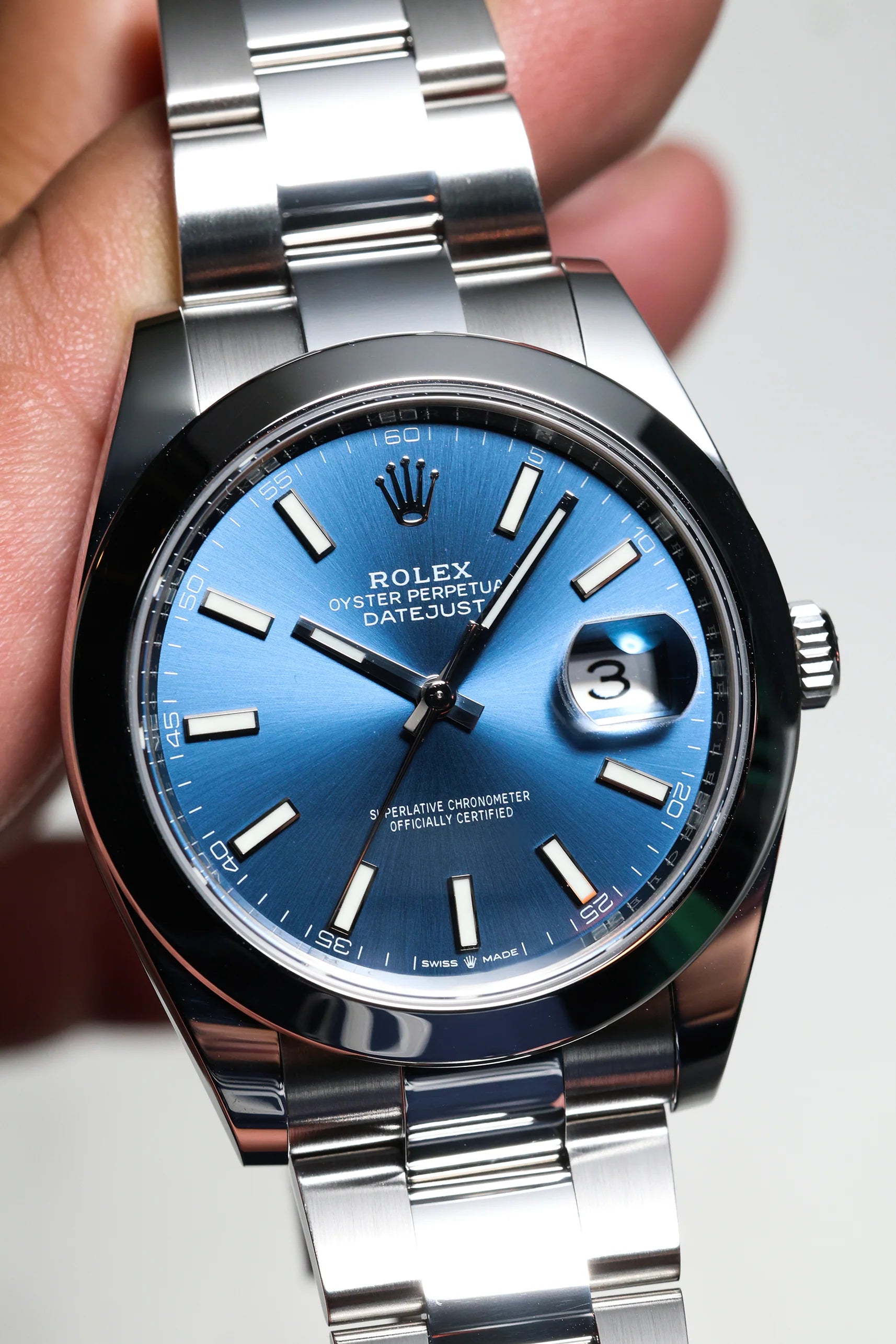 Rolex Datejust 126300 - 41mm Blue Index Dial (2021)