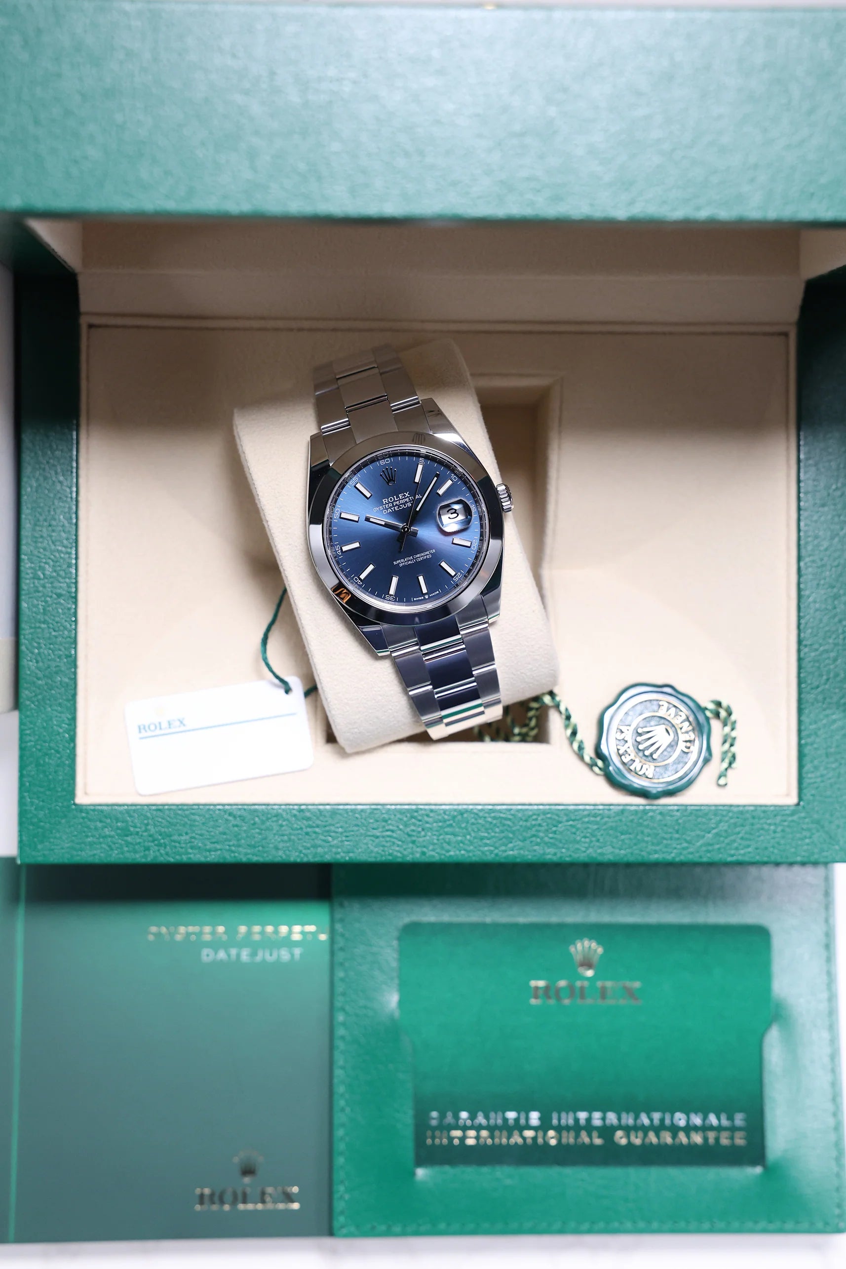 Rolex Datejust 126300 - 41mm Blue Index Dial (2021)