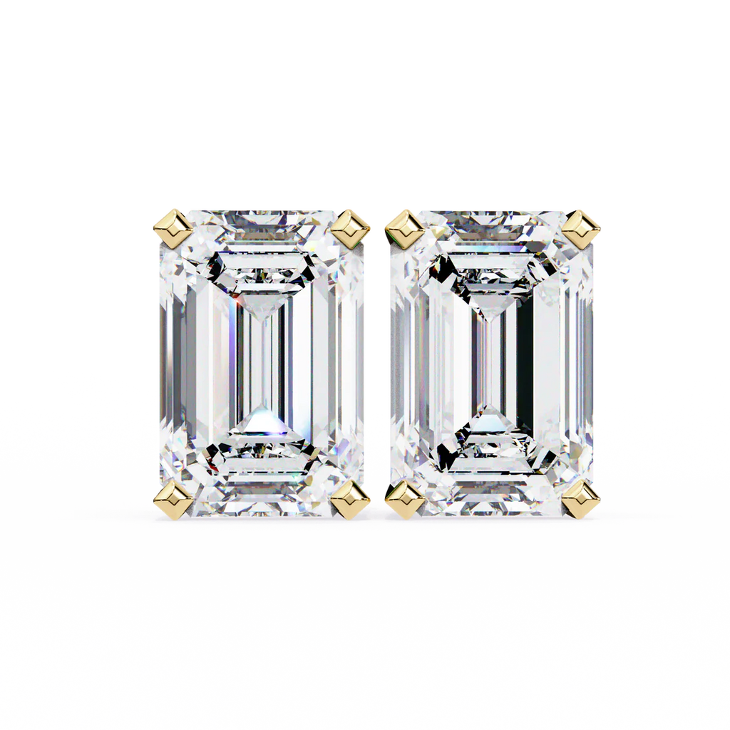 AGiiST & Co. - Signature Collection | Emerald-Cut VVS Moissanite Stud Earrings