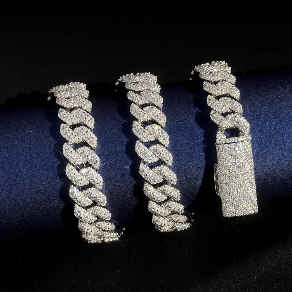 AGiiST & Co. Moissanite Cuban Link Necklace