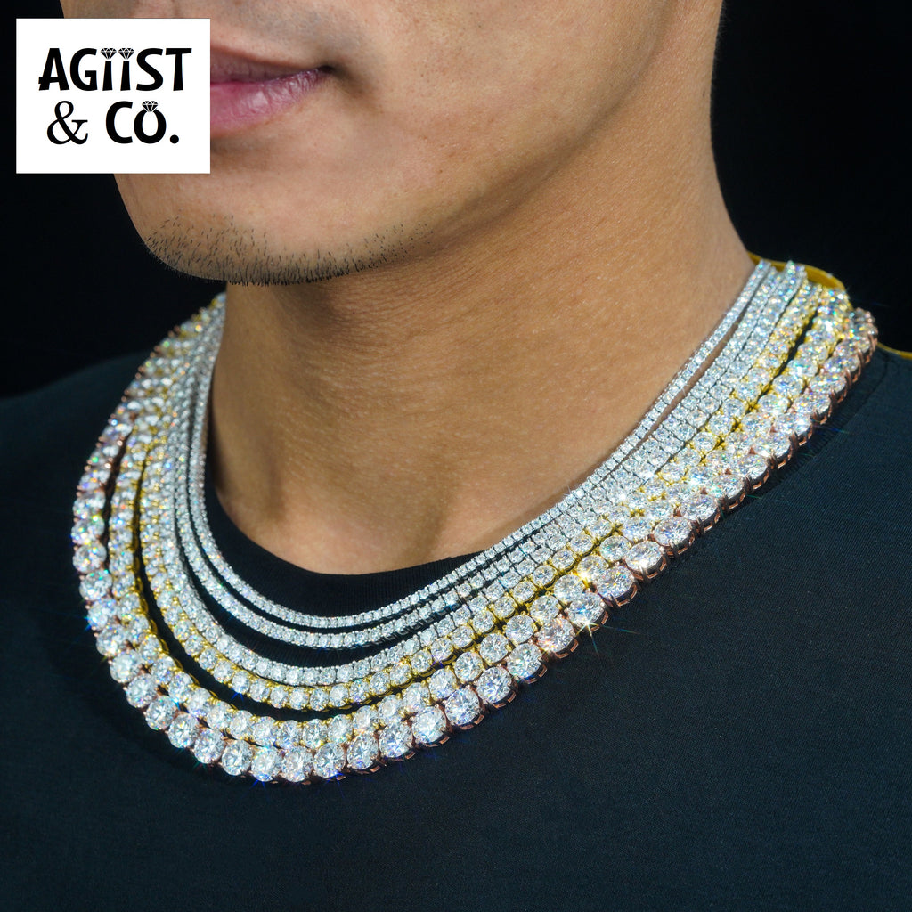 VVS 'D' Moissanite | Collana da tennis