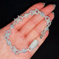 Moissanite VVS 'D' | Bracciale con spine e filo appuntito