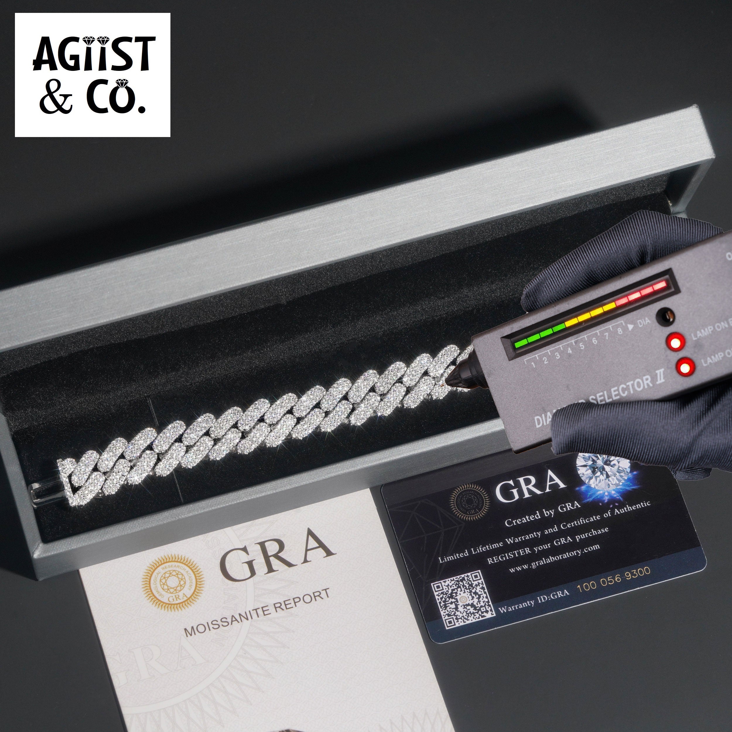 VVS 'D' Collection | AGiiST & Co. | 16mm Cuban Link Bracelet