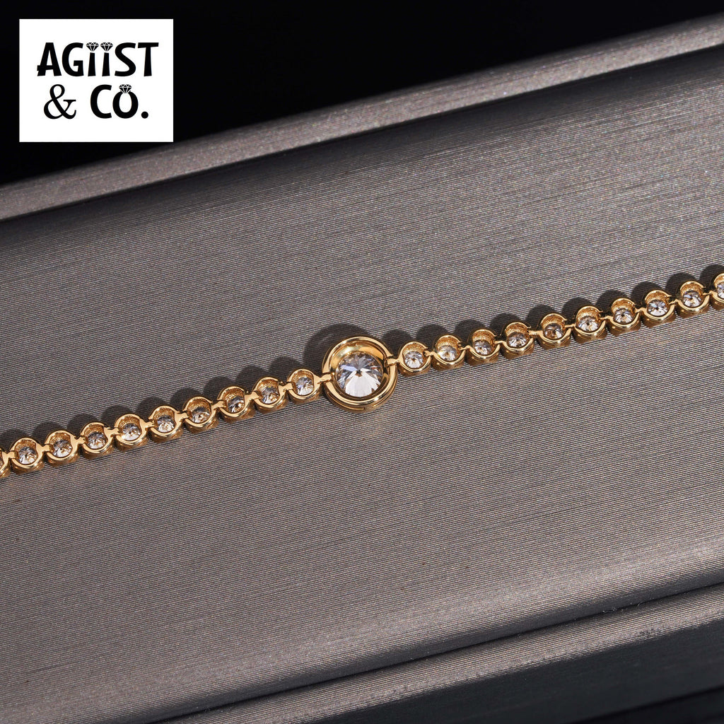 AGiiST & Co. Signature Collection | 18k Aurora Crown Diamond Tennis Bracelet